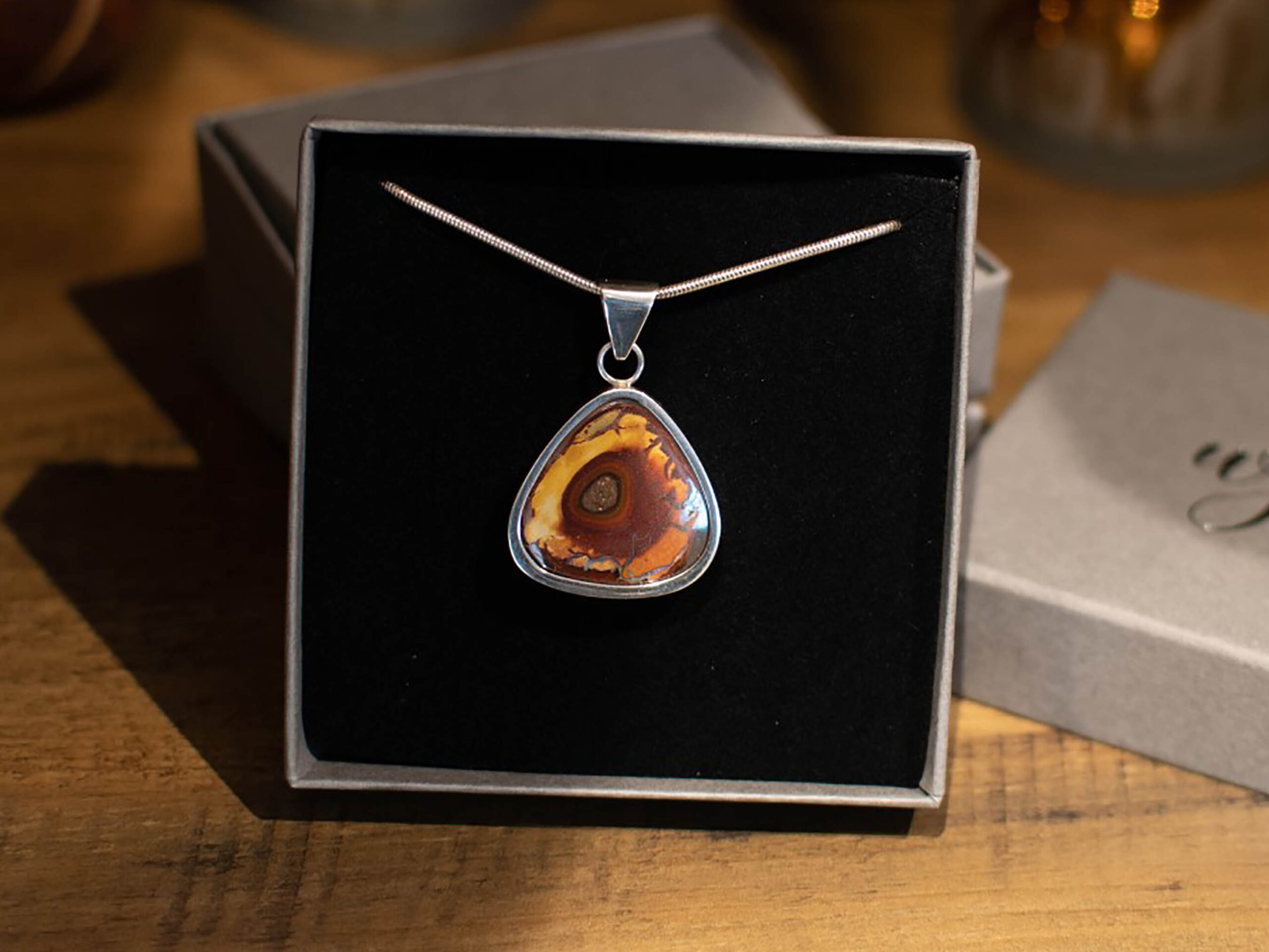 Yowah Boulder Opal Pendant - 30.2 Carat - In Box