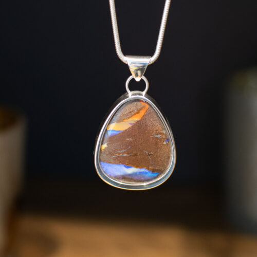 Boulder Pipe Opal Pendant - 31.4 Carat - Front Boulder Pipe Opal Pendant - 31.4 Carat - Front